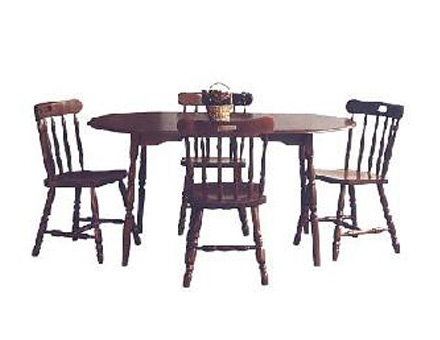 Table set 260 and 4 wood chairs GL1 / 708 