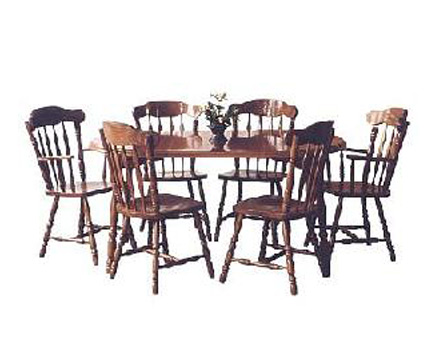 260 Extensible table with 6 dining chairs CY9 / 711 