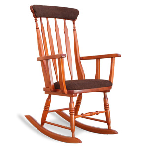 Rocking chair with increased seat 