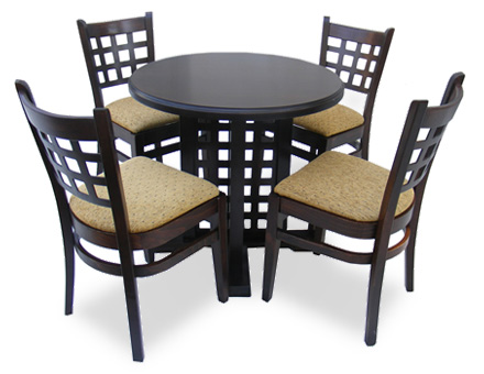 Café bar furniture set: Table and 4 chairs, MD 170 / 702 