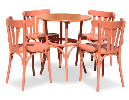 Set masa bistro cu patru scaune 
