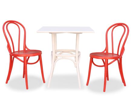 Bistro table with two 6016 chairs