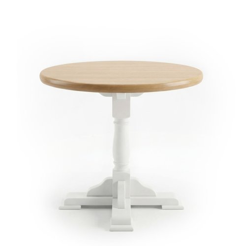 Masa pedestal in doua culori