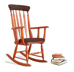 scaune balansoar din lemn